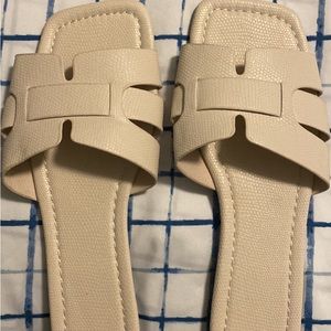 Beige sandals